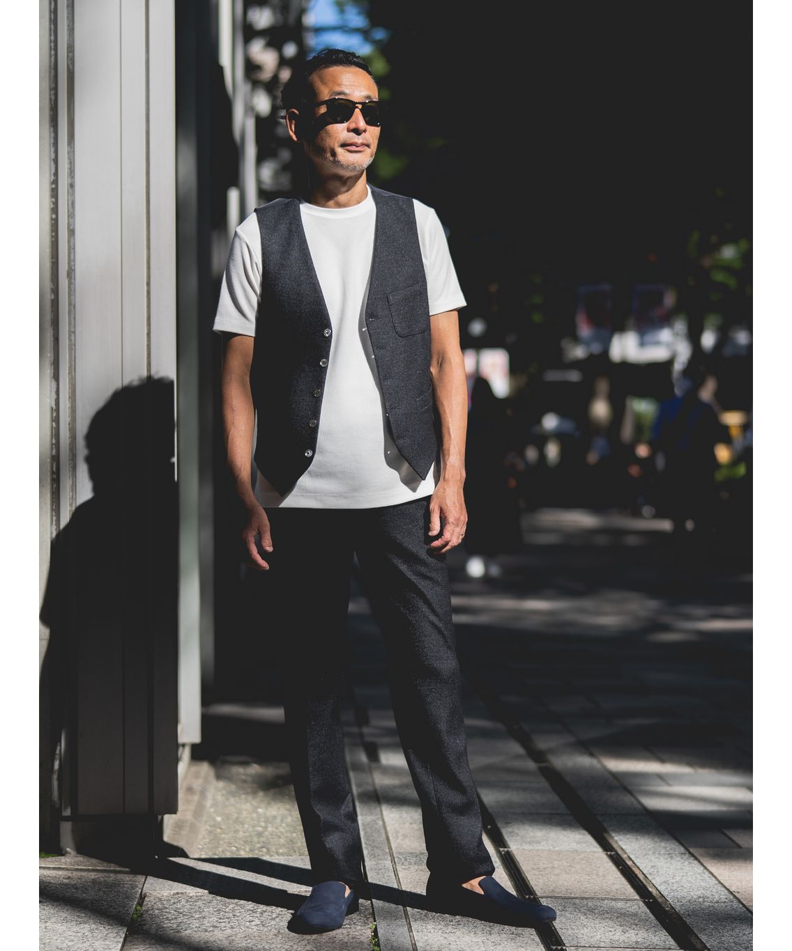 セットアップ】ウールメランジジャージーベスト(504816504)｜HANKYU