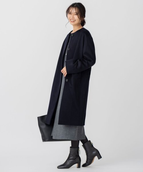 ウールカシミヤビーバー ノーカラー コート ウールカシミヤビーバー 品番 コート