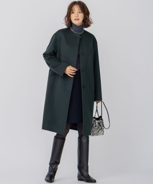 ウールカシミヤビーバー ノーカラー コート ウールカシミヤビーバー 品番 コート