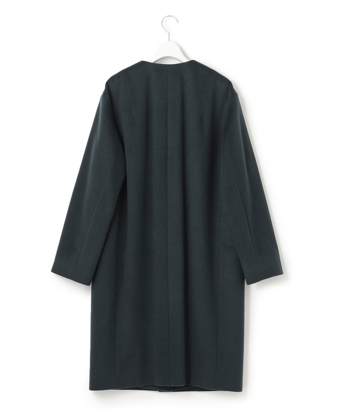 カシミヤビーバー ノーカラーコート ウールカシミヤビーバー ノーカラー コート(504993894)｜阪急百貨店