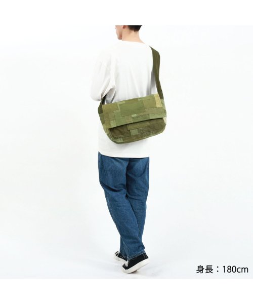 hobo(ホーボー)/ホーボー メッセンジャーバッグ hobo MESSENGER BAG UPCYCLED US ARMY CLOTH A4 10L 日本製 HB－BG3517/img02