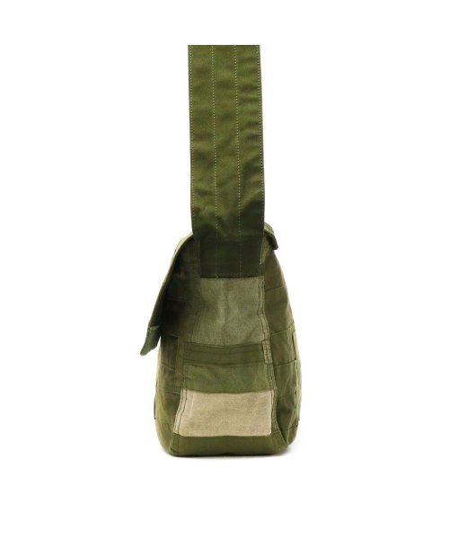 hobo(ホーボー)/ホーボー メッセンジャーバッグ hobo MESSENGER BAG UPCYCLED US ARMY CLOTH A4 10L 日本製 HB－BG3517/img11