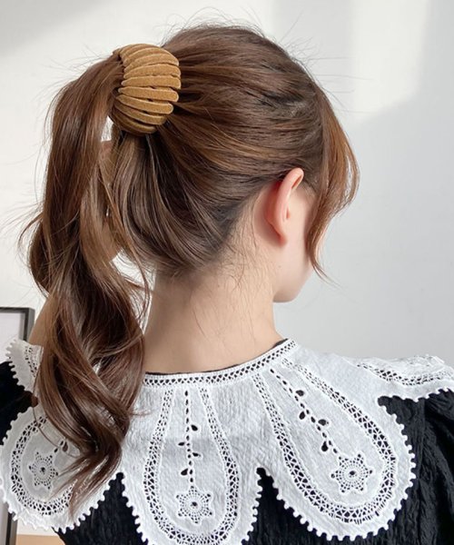 shoppinggo(ショッピングゴー)/ヘアゴムヘアクリップ ポニーリング　団子　シュシュ　ヘアアクセサリー　かわいい　オシャレ　髪飾り　上品　パーティー飾り/img18