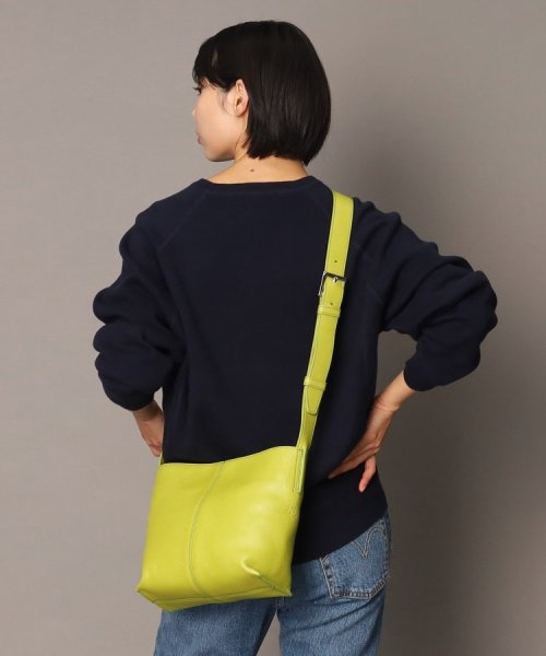 【フォルトゥーナ】レザーショルダーバッグ S 本革 ミニバッグ 革の裁断面 斜め掛けはもちろん