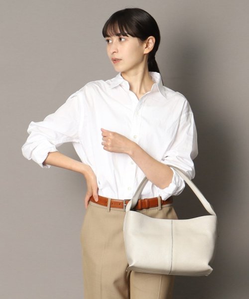 【フォルトゥーナ】レザーショルダーバッグ M 本革 革の裁断面