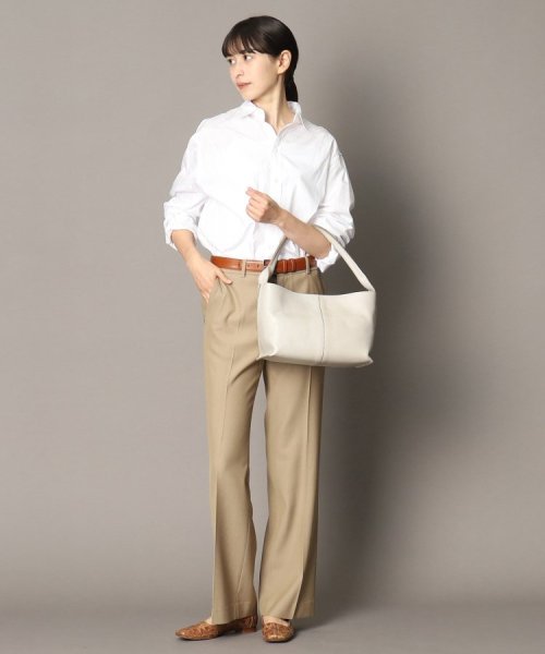 【フォルトゥーナ】レザーショルダーバッグ M 本革 革の裁断面