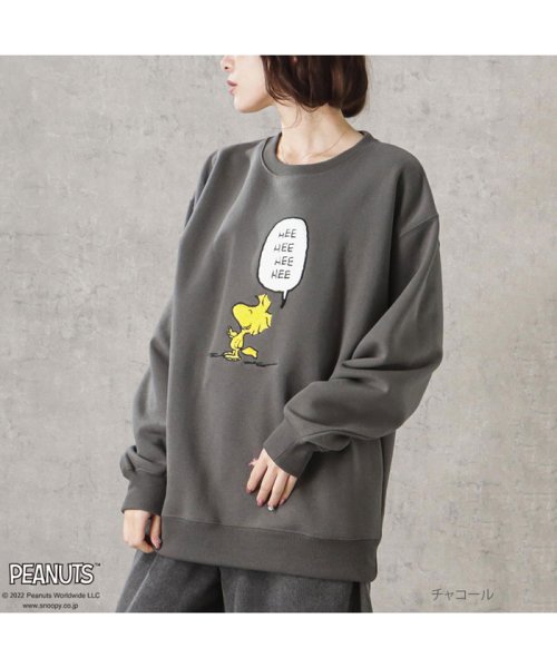 MAC HOUSE(women)(マックハウス（レディース）)/PEANUTS ルーズトレーナー 335159317/img03