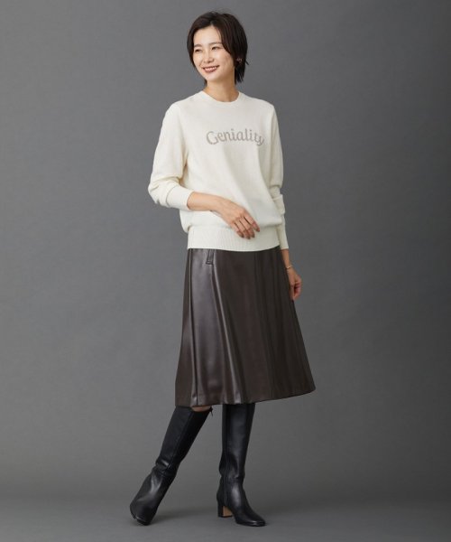 J.PRESS LADIES（LARGE SIZE）(J．プレス　レディス（大きいサイズ）)/【洗える】CASHMERE BLEND ロゴ ニット/img02