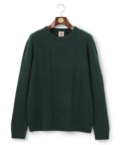 J.PRESS MENS(J．プレス　メンズ)/【Cash Lamb's Wool】ケーブルクルーネック ニット/img17