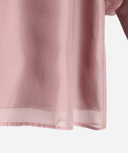 DRESS+(ドレス プラス)/ブラウス リボンカラー 七分袖 シアー素材 裏地付き /img31