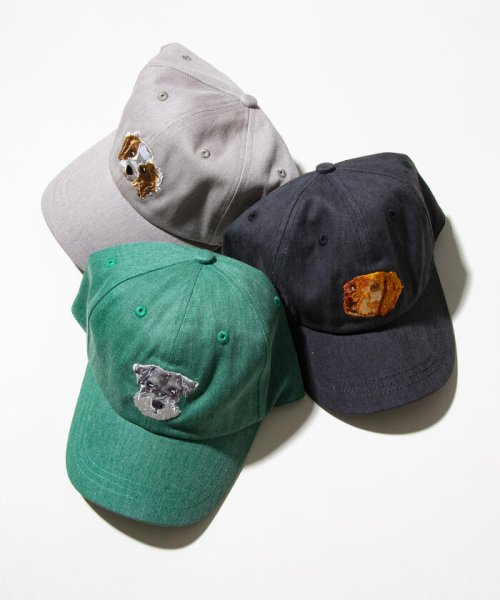 GLOSTER(GLOSTER)/【GLOSTER/グロスター】WASHED DOG embroidery CAP キャップ/img01
