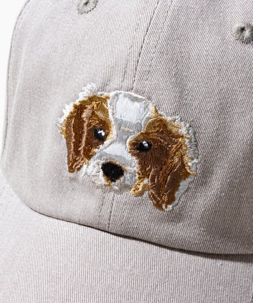 GLOSTER(GLOSTER)/【GLOSTER/グロスター】WASHED DOG embroidery CAP キャップ/img04