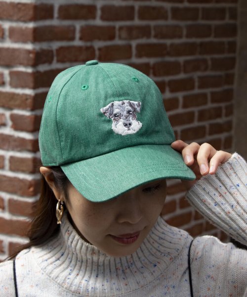 GLOSTER(GLOSTER)/【GLOSTER/グロスター】WASHED DOG embroidery CAP キャップ/img18