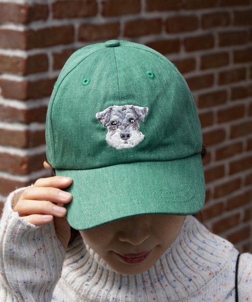 GLOSTER(GLOSTER)/【GLOSTER/グロスター】WASHED DOG embroidery CAP キャップ/img19