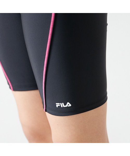 FILA(フィラ（スイムウェア）)/【スイム】ノースリーブ 配色袖付 フルジップ セパレーツ水着 レディース/img05