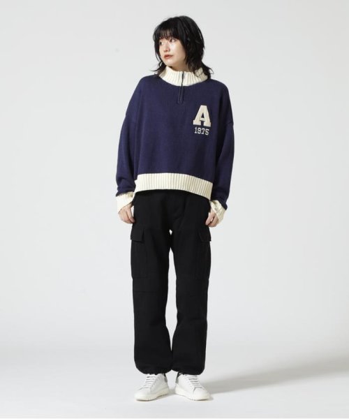 AVIREX(AVIREX)/COLLEGE WAPPEN KINIT TOPS/ カレッジワッペンニットトップス/img02