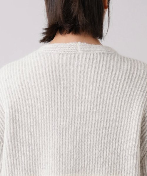 ワイドボーダーVネックカーディガン【HAND】 