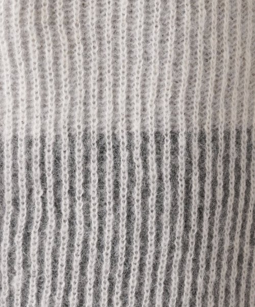 ワイドボーダーVネックカーディガン【HAND】 