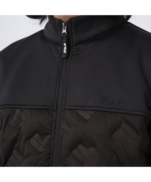 fila(men)(フィラ（メンズ）)/【ラン】蓄熱アルミプリント 中綿ストレッチ フルジップジャケット メンズ/img05