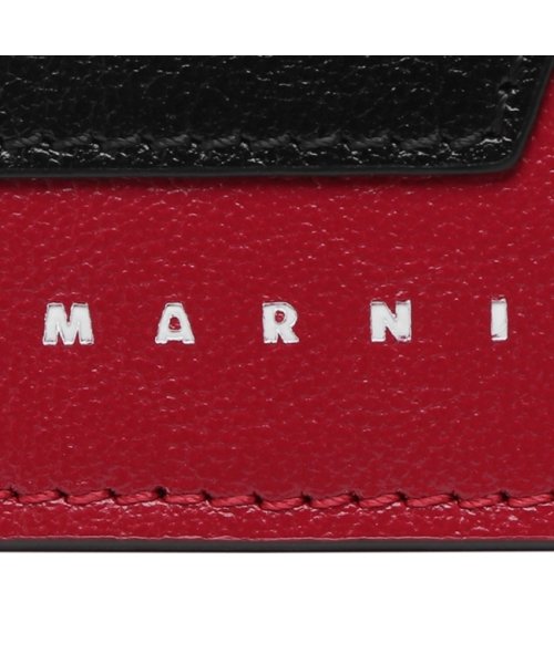 MARNI(マルニ)/マルニ 二つ折り財布 ミニ財布 ブラック レッド メンズ MARNI PFMI0051U0 P2644 Z590N/img06