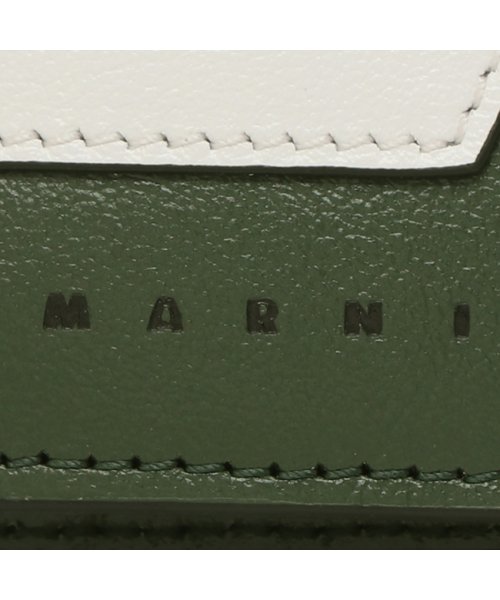 MARNI(マルニ)/マルニ 二つ折り財布 ミニ財布 ホワイト グリーン メンズ MARNI PFMI0051U0 P2644 Z591N/img06