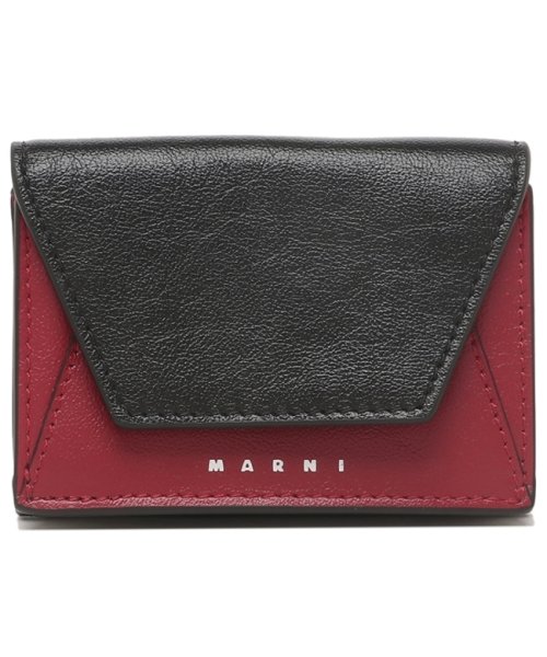 MARNI(マルニ)/マルニ 三つ折り財布 ミニ財布 ブラック レッド メンズ MARNI PFMI0052U0 P2644 Z590N/img05