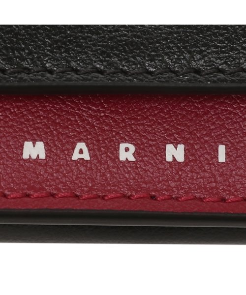 MARNI(マルニ)/マルニ 三つ折り財布 ミニ財布 ブラック レッド メンズ MARNI PFMI0052U0 P2644 Z590N/img06