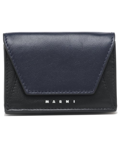 MARNI(マルニ)/マルニ 三つ折り財布 ミニ財布 ネイビー ブラック メンズ MARNI PFMI0052U0 P2644 Z592B/img05