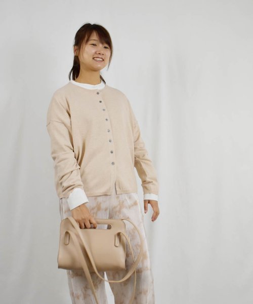 ARGO TOKYO(アルゴトウキョウ)/Cootton Silk Nylon Stretch Wide Cardian 25028 コットンシルクナイロンストレッチワイドカーデイガン　カーデイガン　コ/img01