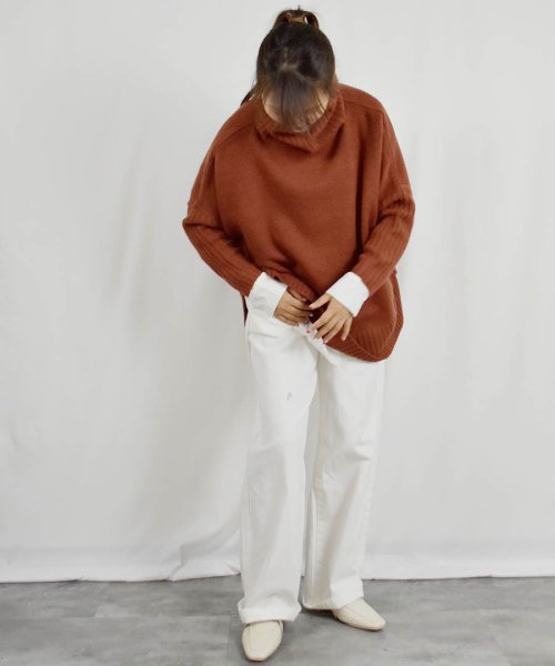 ARGO TOKYO(アルゴトウキョウ)/Mohair Stretch Turtleneck Knit 25105 モヘアストレッチタートルニット　ニットトップス　タートルネック　モヘア　ニット　セータ/img07