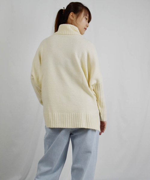 ARGO TOKYO(アルゴトウキョウ)/Mohair Stretch Turtleneck Knit 25105 モヘアストレッチタートルニット　ニットトップス　タートルネック　モヘア　ニット　セータ/img17