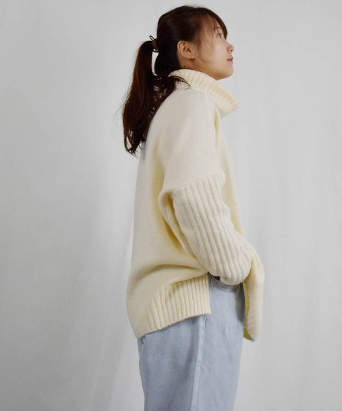 ARGO TOKYO(アルゴトウキョウ)/Mohair Stretch Turtleneck Knit 25105 モヘアストレッチタートルニット　ニットトップス　タートルネック　モヘア　ニット　セータ/img18