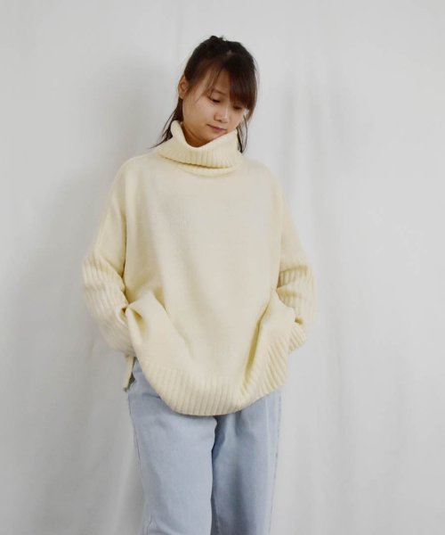 ARGO TOKYO(アルゴトウキョウ)/Mohair Stretch Turtleneck Knit 25105 モヘアストレッチタートルニット　ニットトップス　タートルネック　モヘア　ニット　セータ/img19