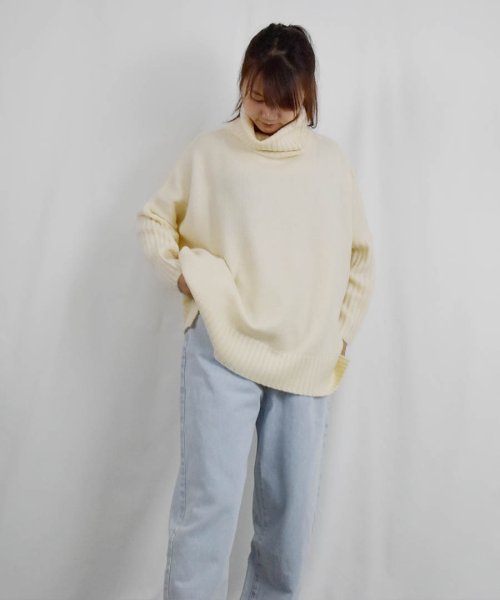 ARGO TOKYO(アルゴトウキョウ)/Mohair Stretch Turtleneck Knit 25105 モヘアストレッチタートルニット　ニットトップス　タートルネック　モヘア　ニット　セータ/img20