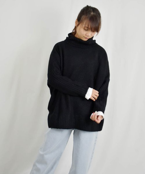 ARGO TOKYO(アルゴトウキョウ)/Mohair Stretch Turtleneck Knit 25105 モヘアストレッチタートルニット　ニットトップス　タートルネック　モヘア　ニット　セータ/img31