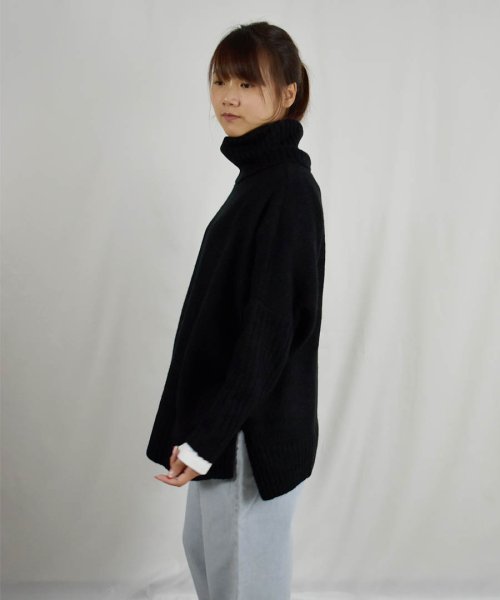 ARGO TOKYO(アルゴトウキョウ)/Mohair Stretch Turtleneck Knit 25105 モヘアストレッチタートルニット　ニットトップス　タートルネック　モヘア　ニット　セータ/img32