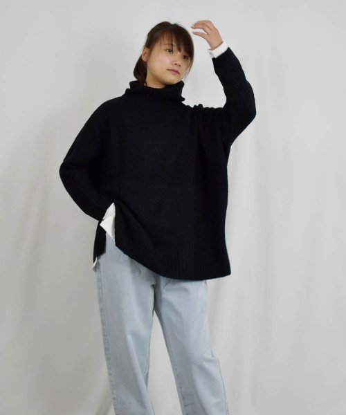 ARGO TOKYO(アルゴトウキョウ)/Mohair Stretch Turtleneck Knit 25105 モヘアストレッチタートルニット　ニットトップス　タートルネック　モヘア　ニット　セータ/img37