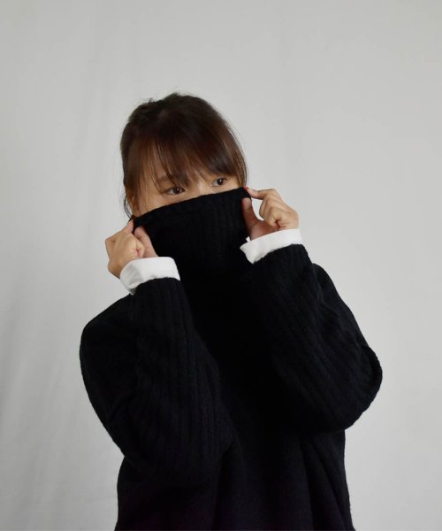 ARGO TOKYO(アルゴトウキョウ)/Mohair Stretch Turtleneck Knit 25105 モヘアストレッチタートルニット　ニットトップス　タートルネック　モヘア　ニット　セータ/img39