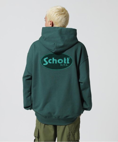 Schott(ショット)/HOODED SWEAT OVAL CHENILLE LOGO/オーバルロゴ パーカー/img26