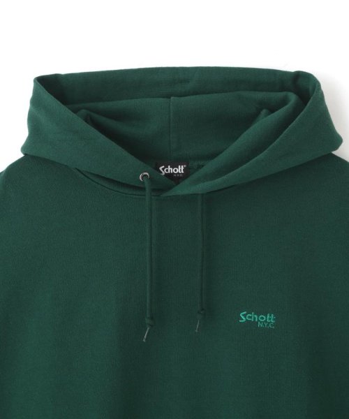 Schott(ショット)/HOODED SWEAT OVAL CHENILLE LOGO/オーバルロゴ パーカー/img32