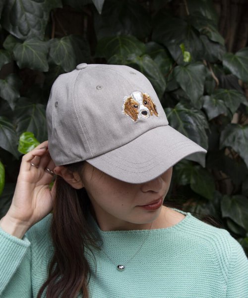 GLOSTER(GLOSTER)/【GLOSTER/グロスター】WASHED DOG embroidery CAP キャップ/img26
