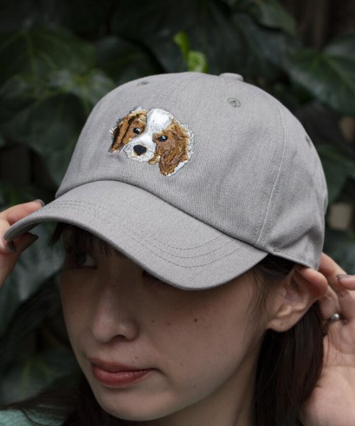 GLOSTER(GLOSTER)/【GLOSTER/グロスター】WASHED DOG embroidery CAP キャップ/img27