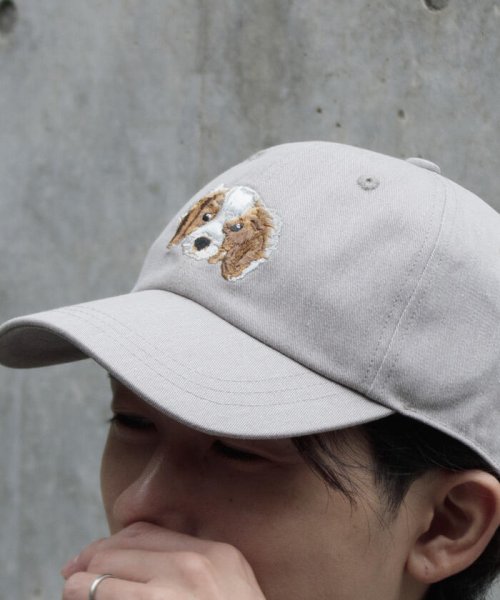 GLOSTER(GLOSTER)/【GLOSTER/グロスター】WASHED DOG embroidery CAP キャップ/img30