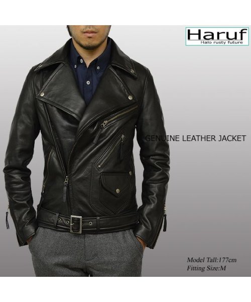 BLACKLABELの革ジャン 傷なし ぎこちない 