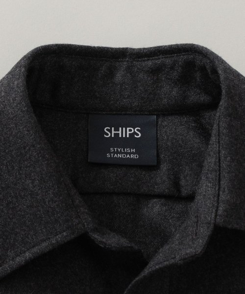 SHIPS MEN(シップス　メン)/SHIPS STANDARD: ウール サキソニー レギュラーカラーシャツ/img25