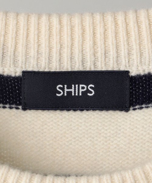 SHIPS MEN(シップス　メン)/SHIPS: スーパー180'S ラムウール ボーダー クルーネック ニット/img28