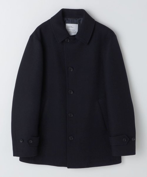 SHIPS: スーパー160S メリノウール メルトン シングル ピーコート やせ型/普段サイズ 身長 また インナーに厚手のニットを着た状態で 窮屈に感じることなく着ることができました 170cm/体重 53kg/体型 177cm/体重 62kg/体型