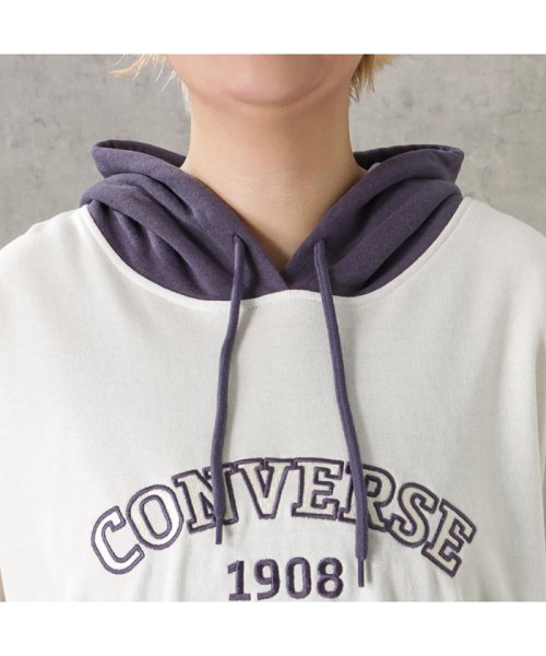 MAC HOUSE(women)(マックハウス（レディース）)/[大きいサイズ] CONVERSE コンバース 配色パーカー クイーンサイズ 2485－0737/img04