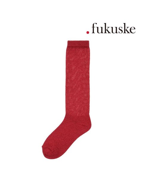 fukuske(フクスケ)/福助 公式 靴下 レディース .fukuskeルーズソックス ラメ 00w26001<br>23－25cmサイズ ピンク 婦人 女性 フクスケ fukuske/img01
