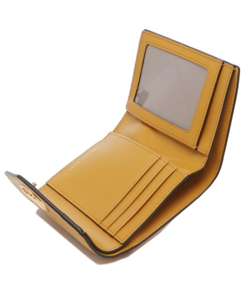 マイケルコース 三つ折り財布 グリニッジ ミニ財布 イエロー  